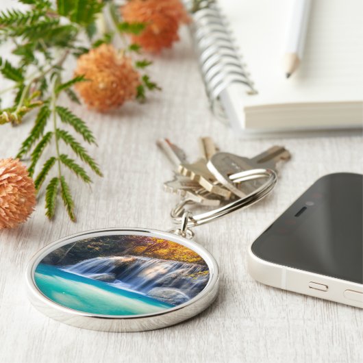 Porte-clés Cascade d'Erawan dans la province de Kanjanaburi e (Côté)