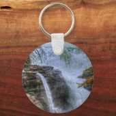 Porte-clés Cascade des Rocheuses Nature Photo (Recto)