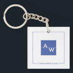 Porte-clés Case Formelle<br><div class="desc">Un porte - clé moderne,  chic et élégant avec vos initiales magnifiquement conçues dans une boîte. Parfait pour les souvenirs et les cadeaux.</div>