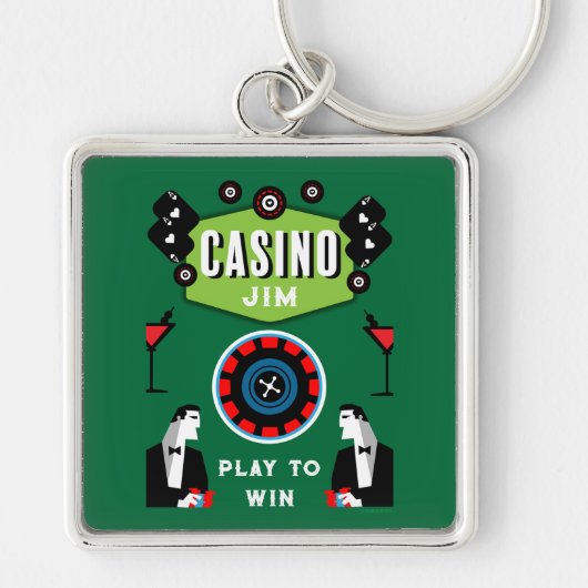 Porte-clés Casino Gambling Poker Roulette (Devant)