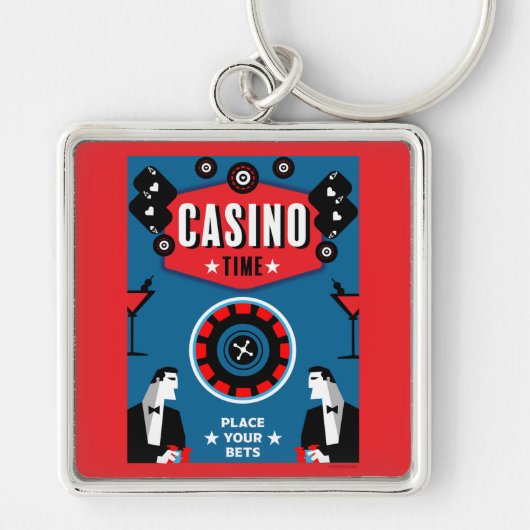 Porte-clés Casino Gambling Poker Roulette (Devant)