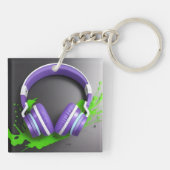 Porte-clés Casque audio vibrant à circonférence (Dos)