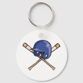 Porte-clés Casque de baseball et chauves-souris (Recto)