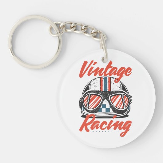 Porte-clés Casque de course (Devant)