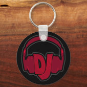 Porte-clés casque DJ musique (Recto)