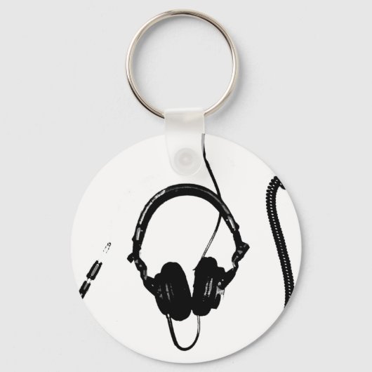Porte-clés Casque DJ Style Crayon (Recto)