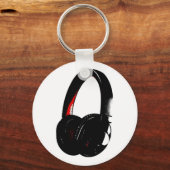 Porte-clés Casque Pop Art Head Téléphone (Recto)