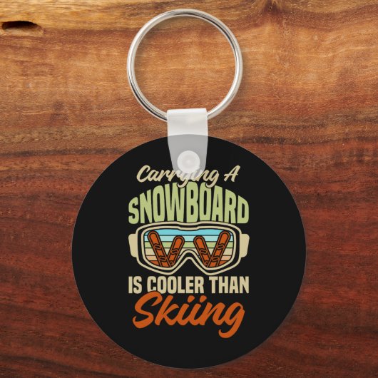 Porte-clés Casque Snowboard Gear Ski Slope Mountains Snowbo (Recto)