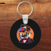 Porte-clés Casque Vr Abraham Lincoln Jeu vidéo Virtual Real (Recto)