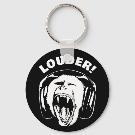 Porte-clés Casques Monkey Loud Music Lover (Recto)