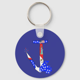 PORTE-CLÉS CASQUETTE - 4 JUILLET
