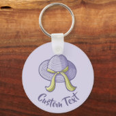 Porte-clés Casquette de paille Lilac (Recto)