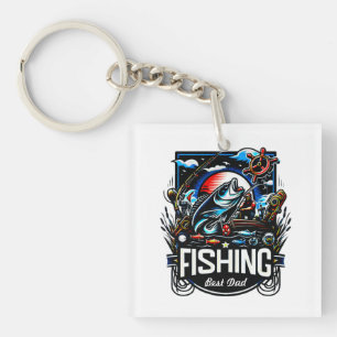 Porte-clés Casquette de pêche personnalisé