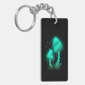 Porte-clés Casquette de Pixie psychédélique de Cyan brillant (Devant gauche)