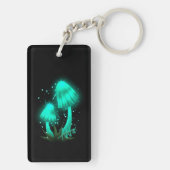 Porte-clés Casquette de Pixie psychédélique de Cyan brillant (Dos)