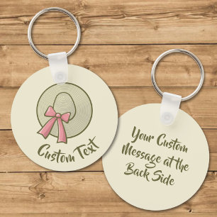 Porte-clés Casquette large Brimé jaune