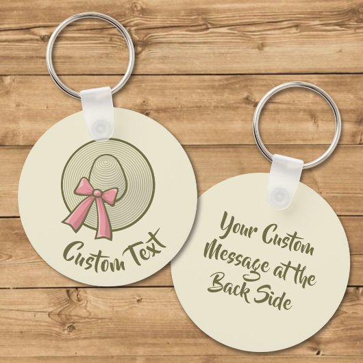 Porte-clés Casquette large Brimé jaune