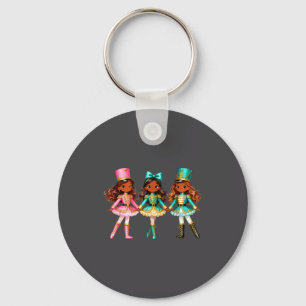 Porte-clés Casse-noisette de Noël Filles Noires Enfants Festi