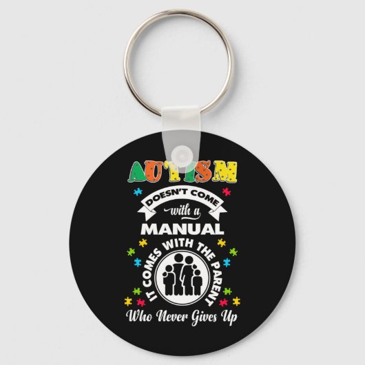 Porte-clés Casse-tête sans manuel Autism Aware Cool (Recto)