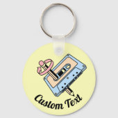 Porte-clés Cassette audio avec crayon (Recto)