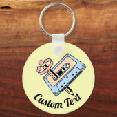 Porte-clés Cassette audio avec crayon (Recto)