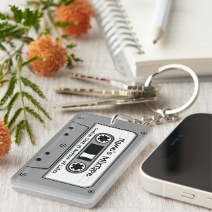 Porte-clés Cassette audio Grey