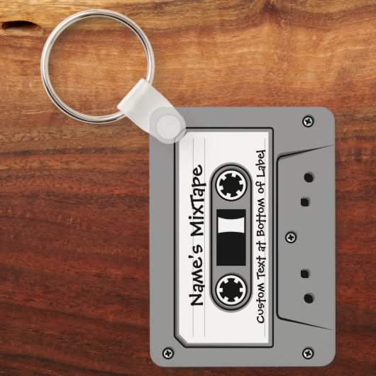 Porte-clés Cassette audio Grey (Recto)