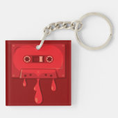 Porte-clés Cassette audio saignante (Dos)