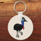 Porte-clés Cassowary du Sud (Recto)
