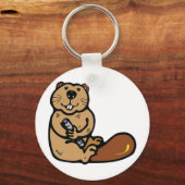 Porte-clés Castor de dessin pour la Journée internationale du (Recto)