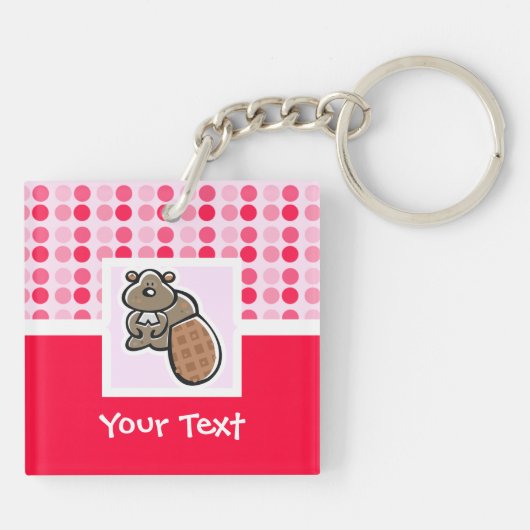 Porte-clés Castor mignon (Dos)