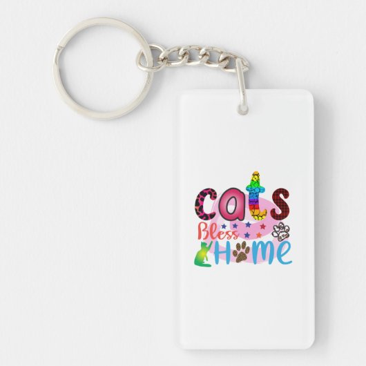Porte-clés Cat Art Cats Bless Home_2 (Devant)