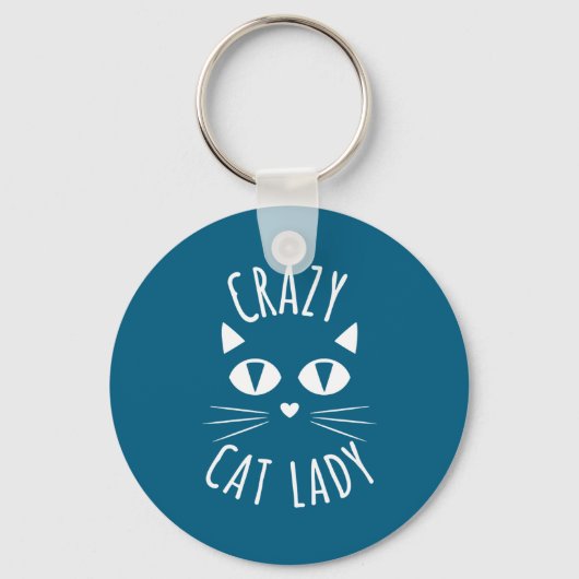 Porte-clés Cat Crazy Cat Lady Funny Cat Lover Mother's Day Bi (Recto)