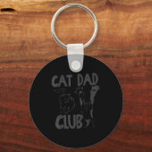 Porte-clés Cat Dad Club Life Is Better With Cats Father's Day (Recto)