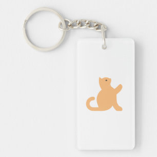 Porte-clés Cat dit bonjour