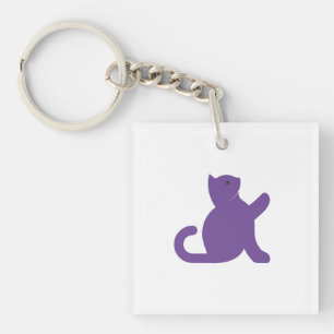 Porte-clés Cat dit bonjour