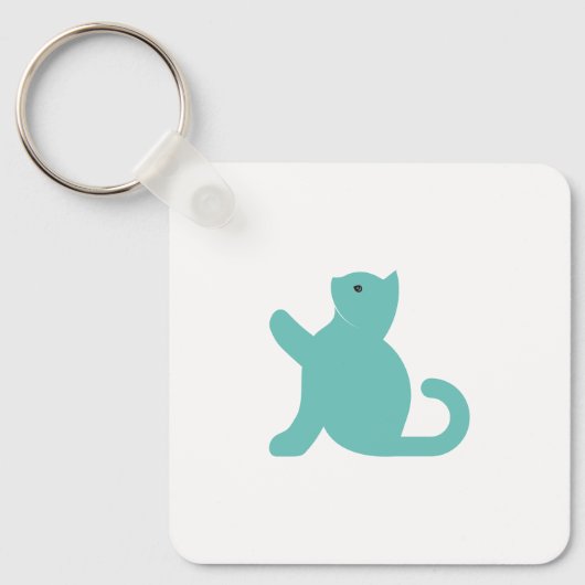 Porte-clés Cat dit bonjour (Recto)