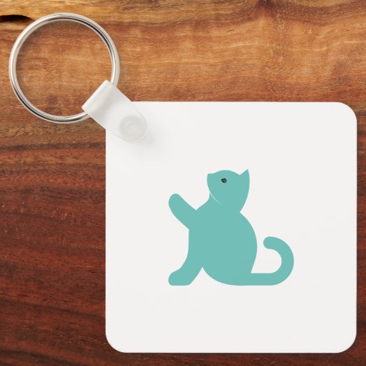 Porte-clés Cat dit bonjour (Recto)