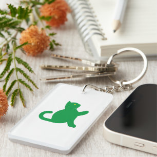 Porte-clés Cat dit bonjour