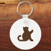 Porte-clés Cat dit bonjour (Recto)