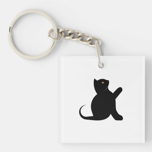 Porte-clés Cat dit bonjour (Devant)