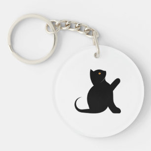 Porte-clés Cat dit bonjour