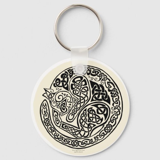Porte-clés Cat Dreams Celtic Black Ivory (Recto)