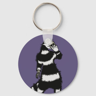 Porte-clés Cat éffrayant Créateur Squelette Masque crâne main