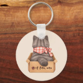 Porte-clés Cat in The Box (Verso)