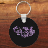 Porte-clés Cat Lady Purple (Recto)