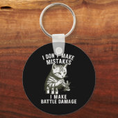 Porte-clés Cat Miniature Painter Battle Damage Funny Miniatur (Recto)