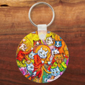 Porte-clés Cat Musical Band (Recto)