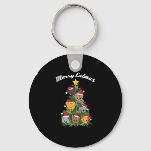 Porte-clés Cat Noël Arbre Noël Noël Noël Cadeau et cadeau