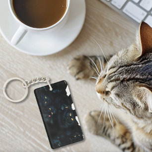 Porte-clés Cat noir